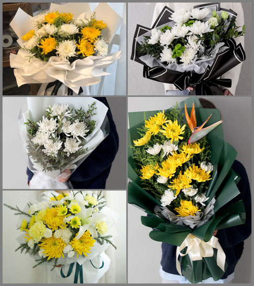 辽宁葫芦岛连山区化机街道白事花束代送